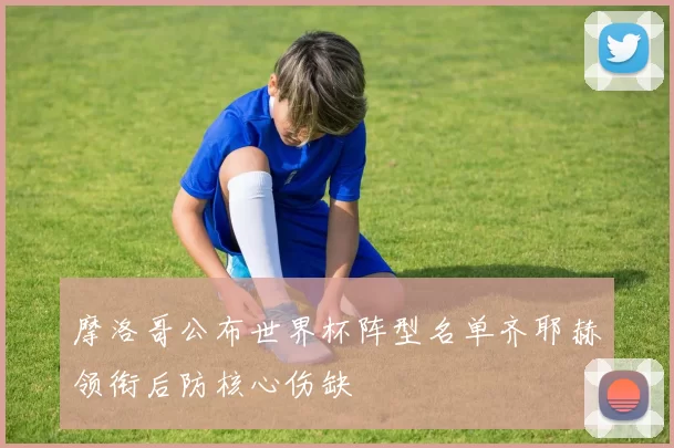 摩洛哥公布世界杯阵型名单齐耶赫领衔后防核心伤缺